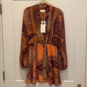 Divine heritage 70s inspired mini dress